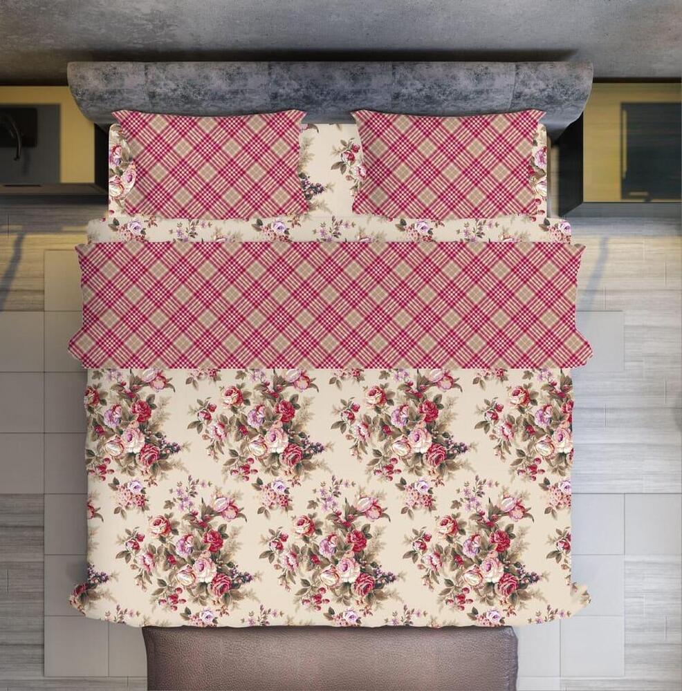 5D Double Bedsheet - 100% Cotton Full Size |