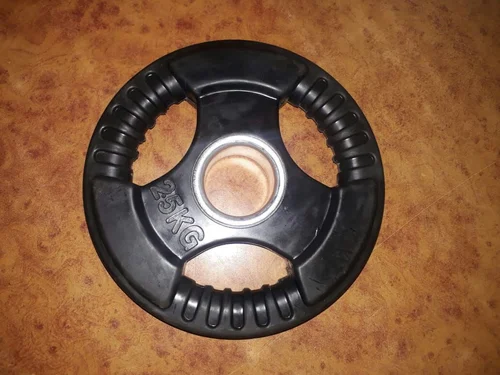  Black Rubber Weight Plates