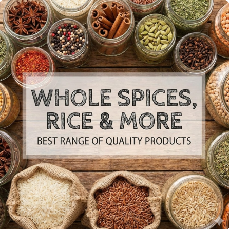 best range of whole spices, rice & other products