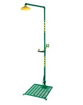 Platform operated eyewash unit 