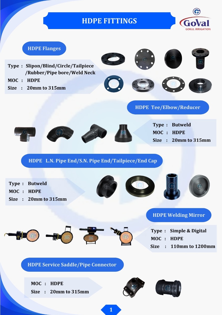 Hdpe pipe fittings