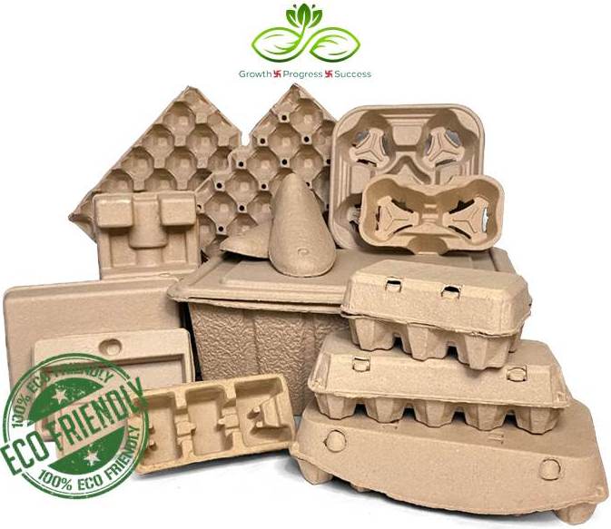 Paper pulp molded packaging