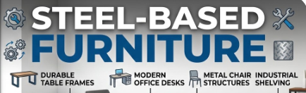 steel-based furniture and related hardware items