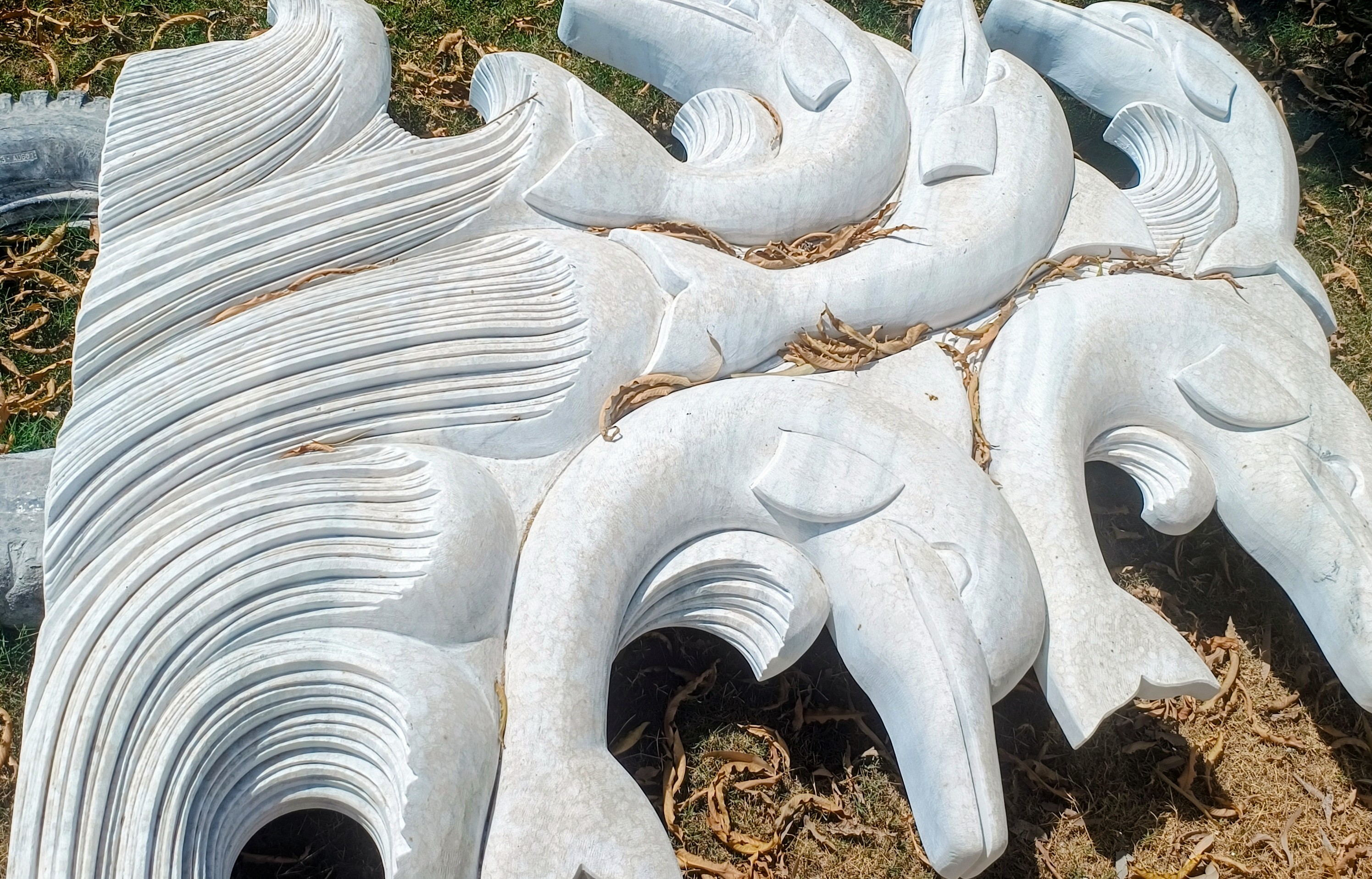 Marble and marble blocks 