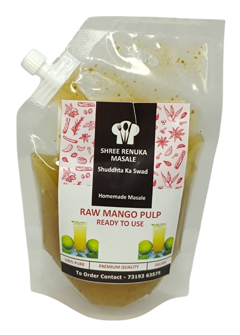 Raw Mango Pulp | Kairi Panha Pulp |150g pouch & Raw Mango Pulp |Kairi Panha Pulp | 150g pouch | Combo