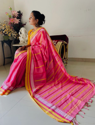 PRINTED HANDLOOMS SAREE 