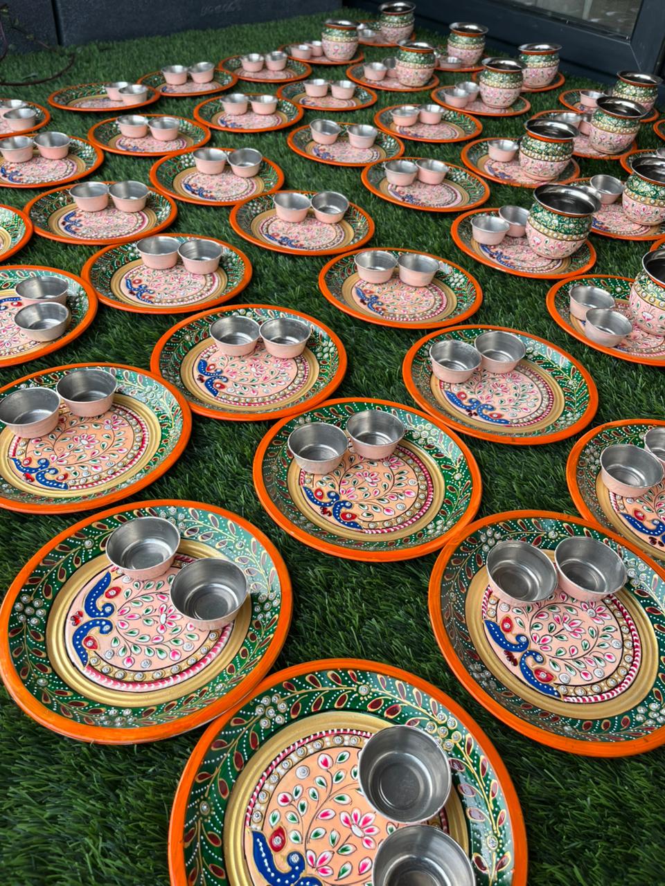 Handpainted Pooja Thali