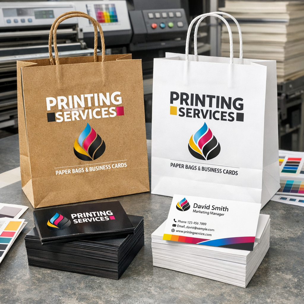  printing services, paper bag & visiting card printing service 