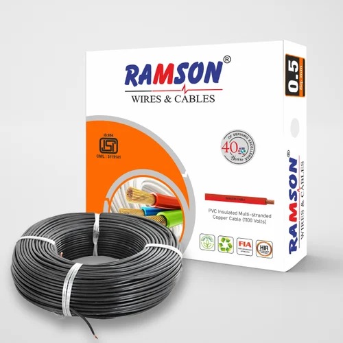 0.5 SQ. MM PVC INSULATED FLEXIBLE COPPER CABLE