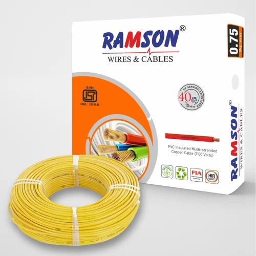 0.75 SQ. MM PVC INSULATED FLEXIBLE COPPER CABLE