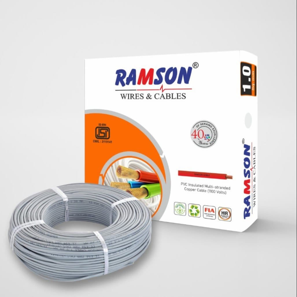 1 SQ. MM PVC INSULATED FLEXIBLE COPPER CABLE 