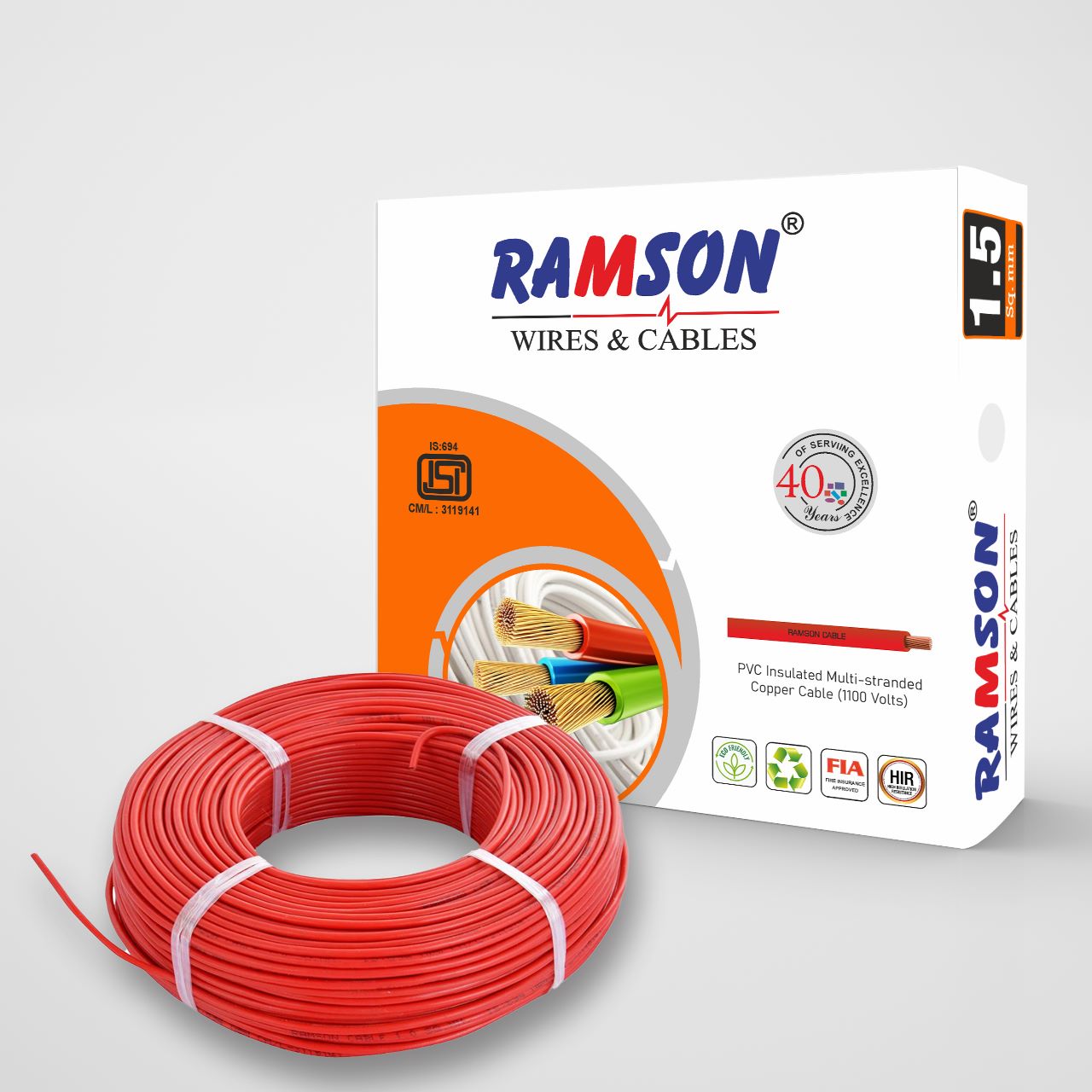 1 .5 SQ. MM PVC INSULATED FLEXIBLE COPPER CABLE 