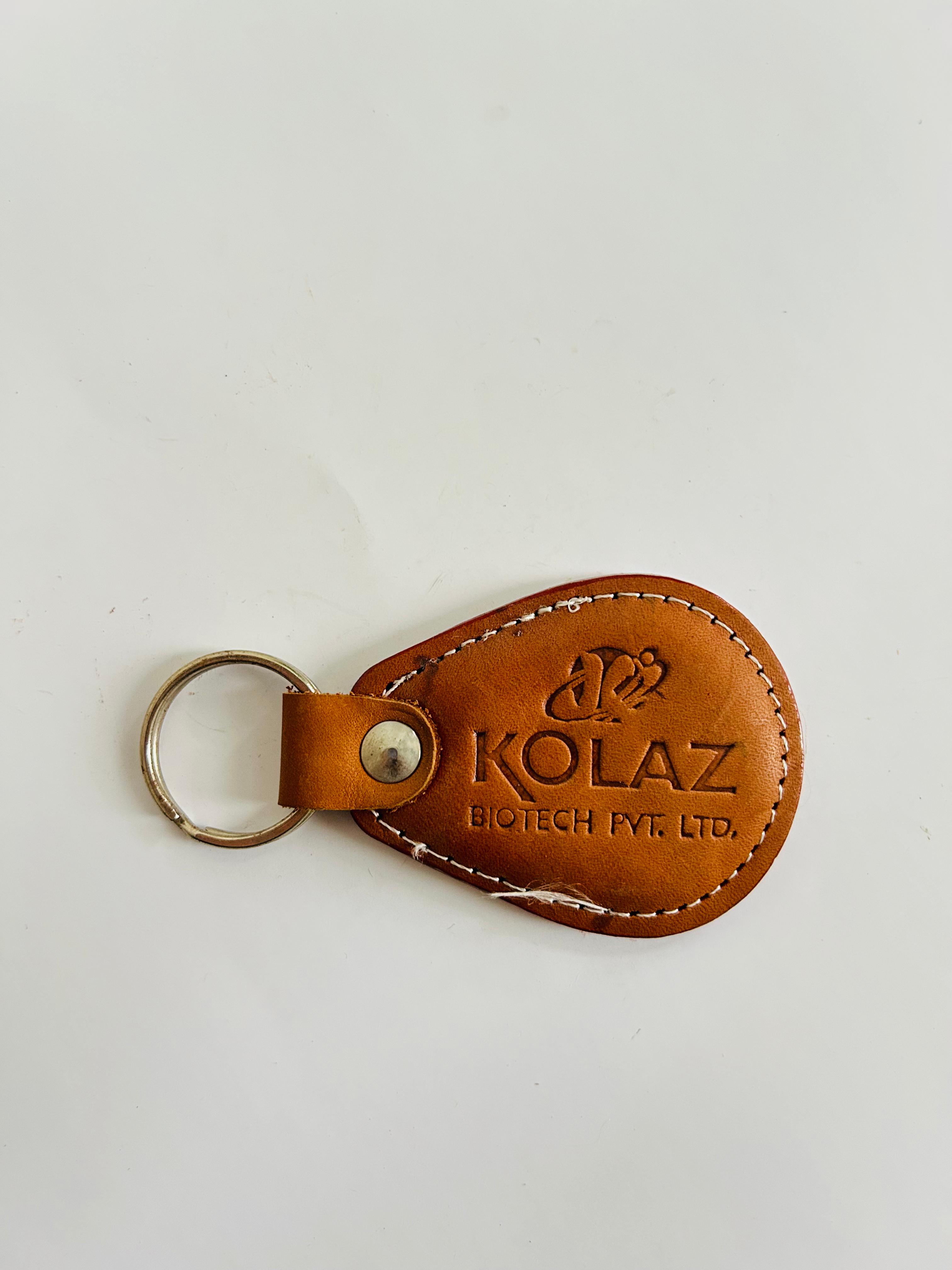 Personalized Leather Keychain