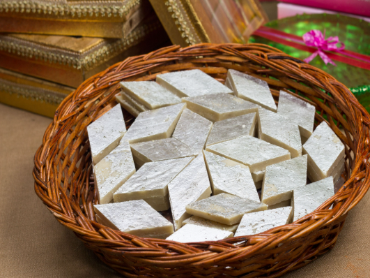 Sweets and Namkeens ( Kaju Katali)