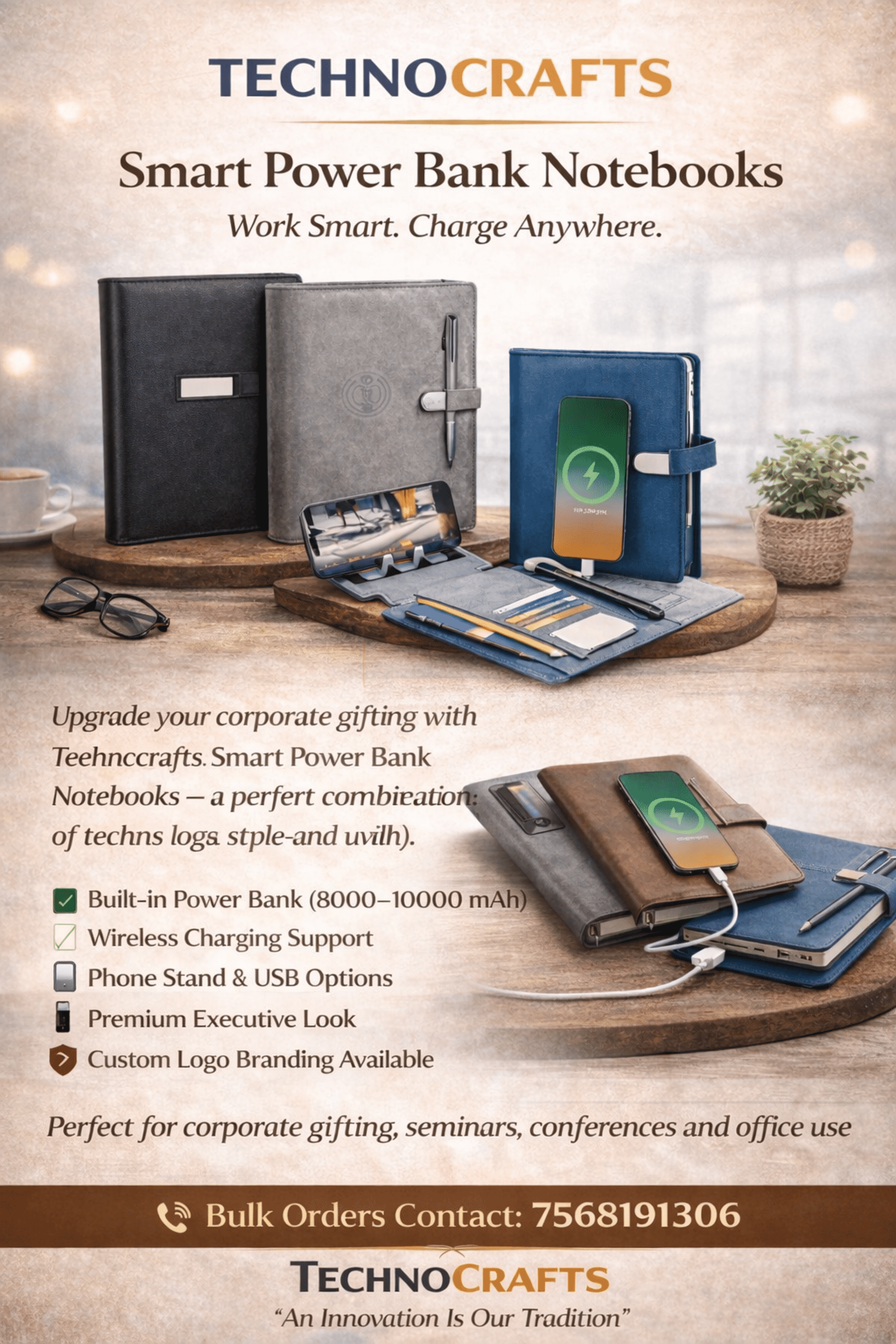 Smart Power Bank Notebooks