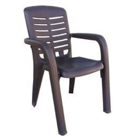 Brown Pvc Plastic Chair