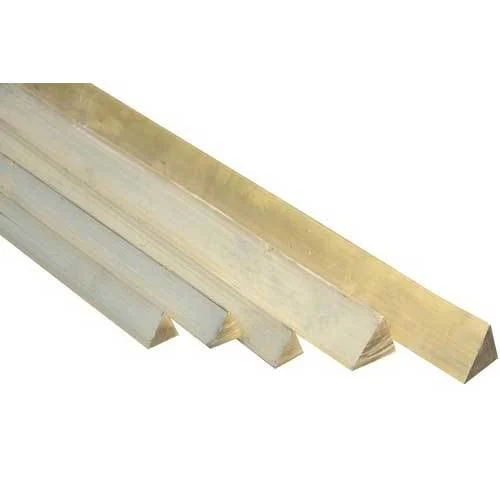 Polished Triangle Brass Rod