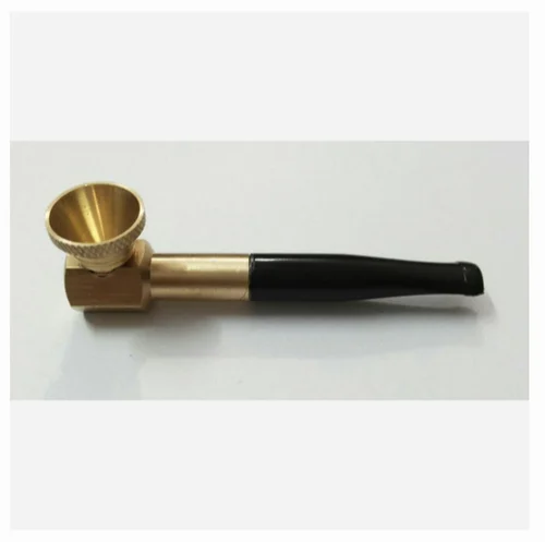 Gold Metal Smoking Pipe