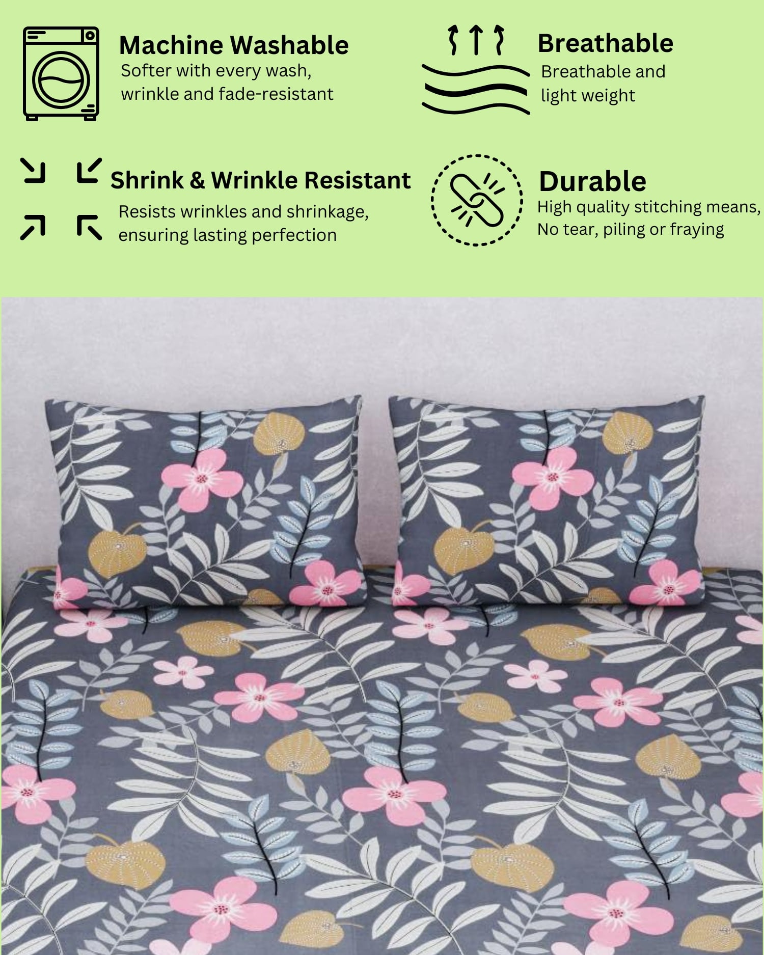 elastic fitted bedsheet