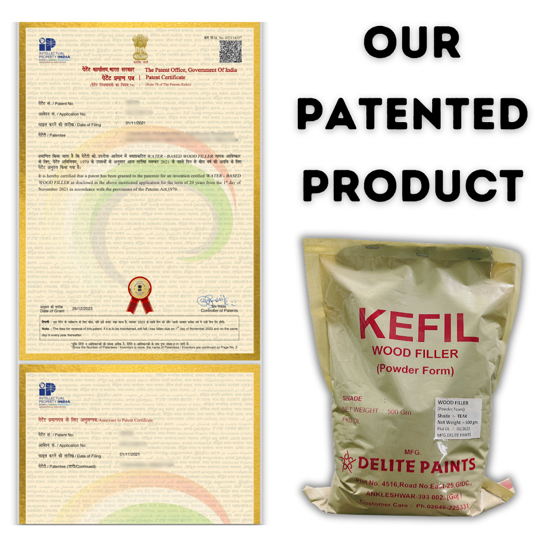 KEFIL Wood Filler for Crack and Hole Repair (PATENTED)