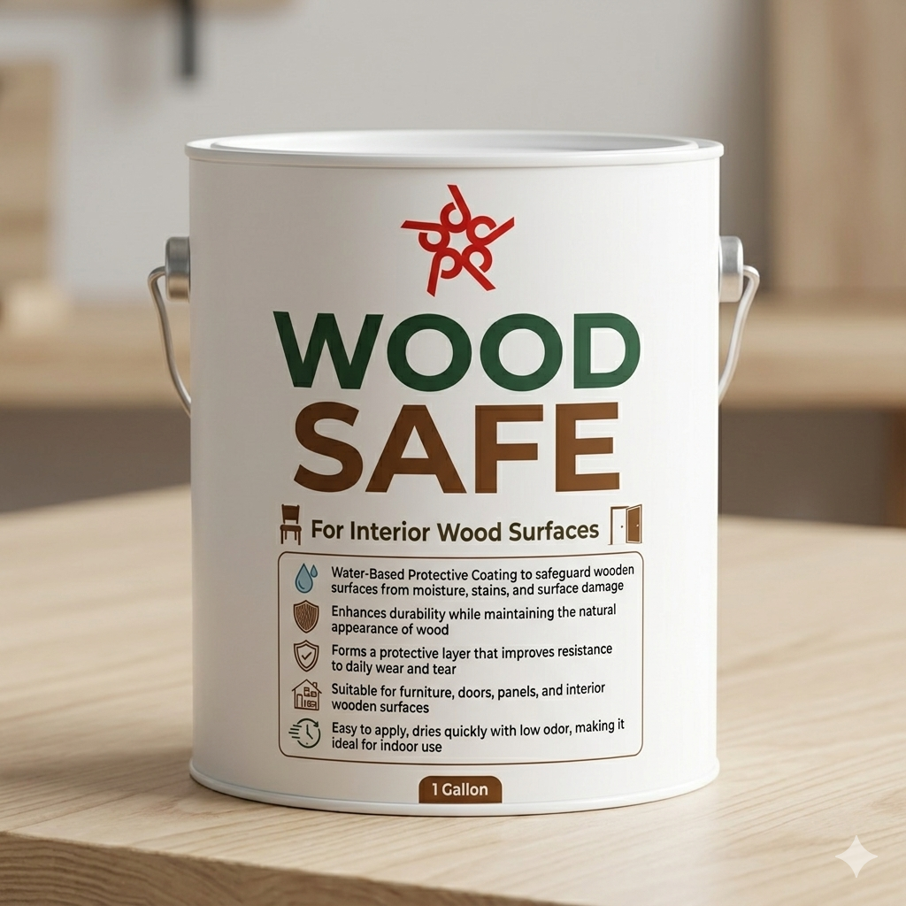 Wood Safe - Protective Coating for Interior Wood Surfaces