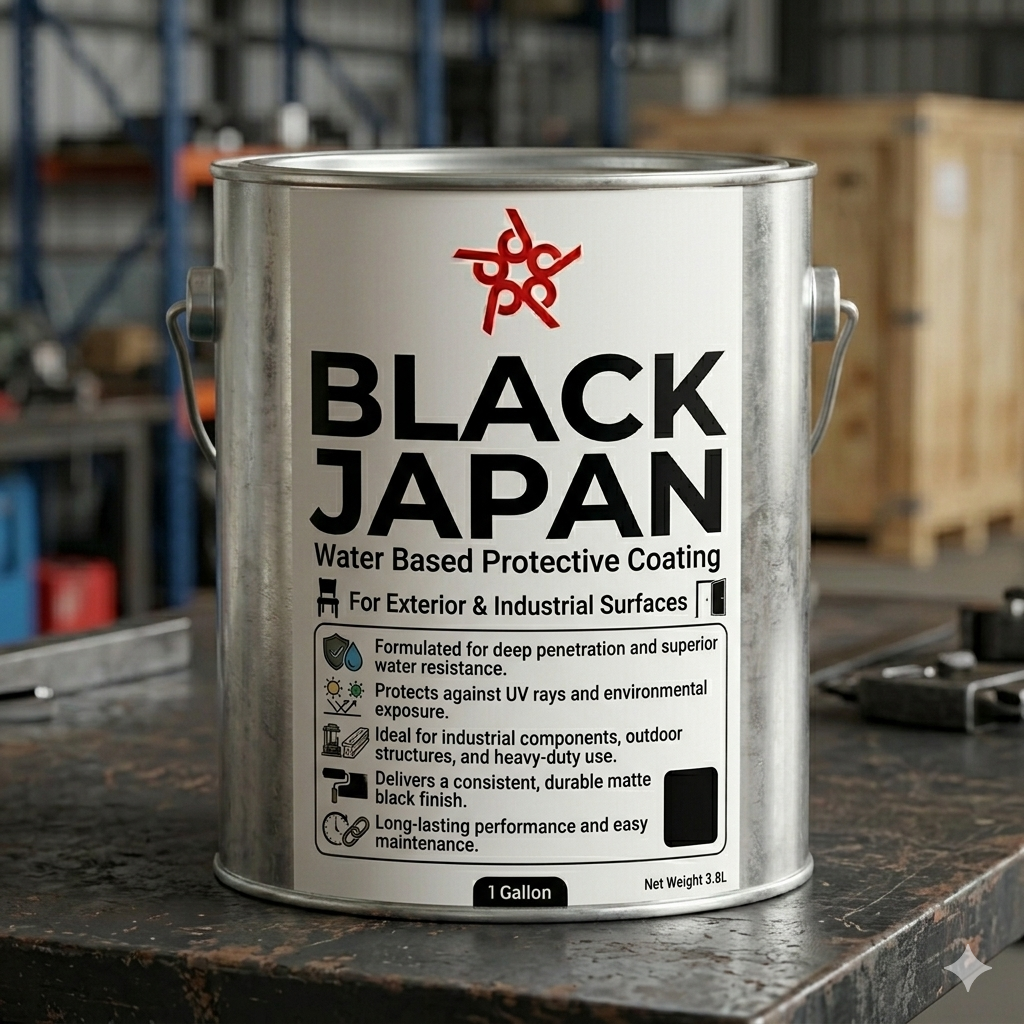 Black Japan Wood Finish Coating for Industrial Wood Protection