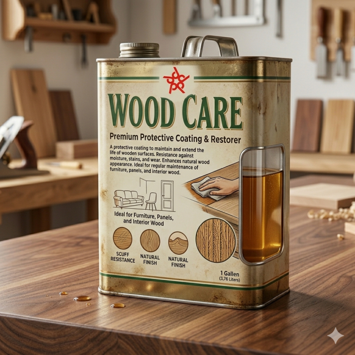 Wood Care Coating for Protection and Maintenance of Wooden Surfaces