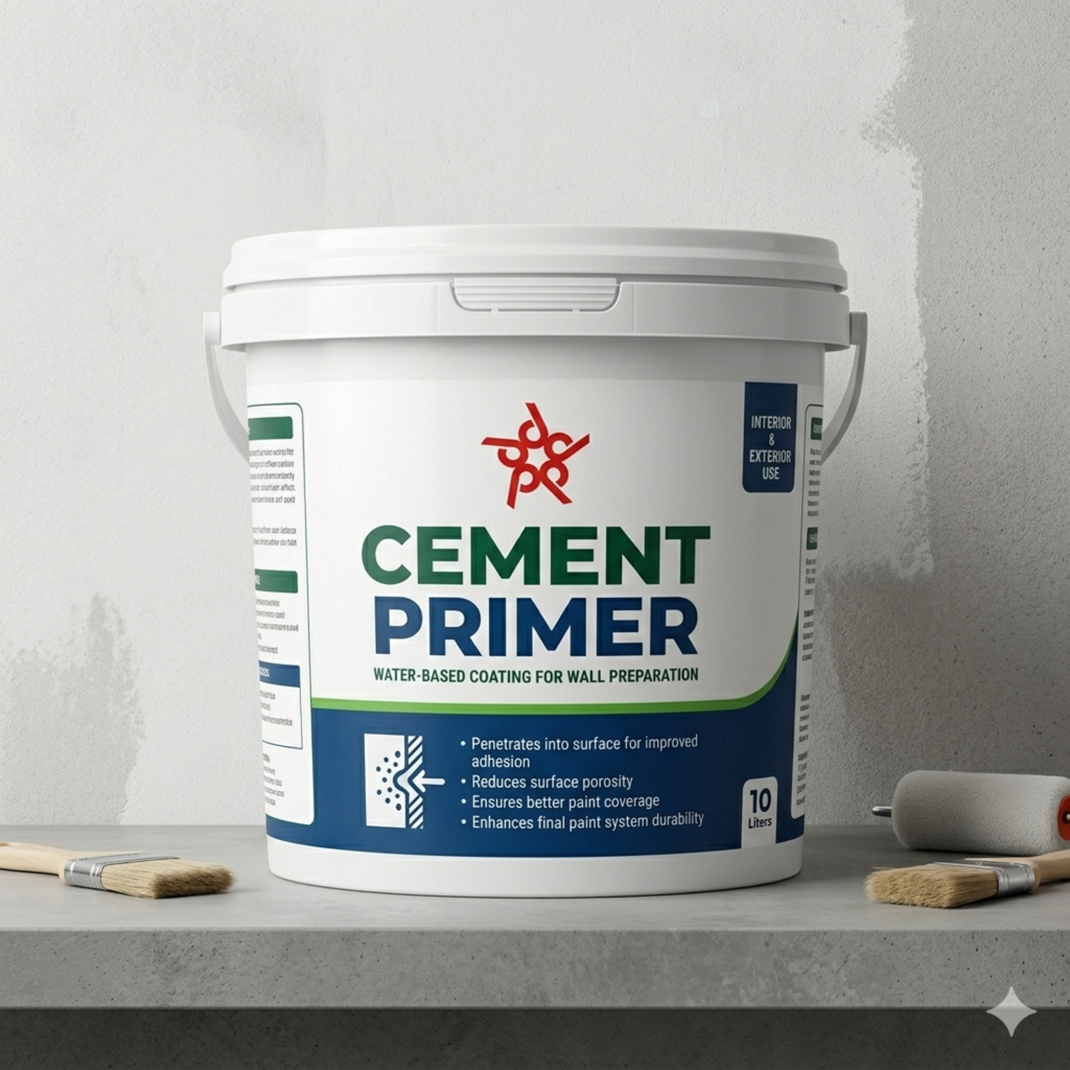 Water Based Cement Primer for Interior Wall Preparation