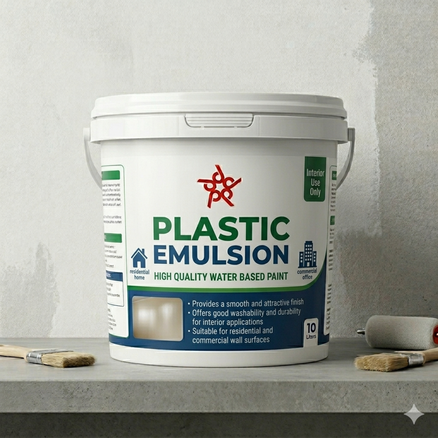 Plastic Emulsion Paint for Interior Decorative Walls