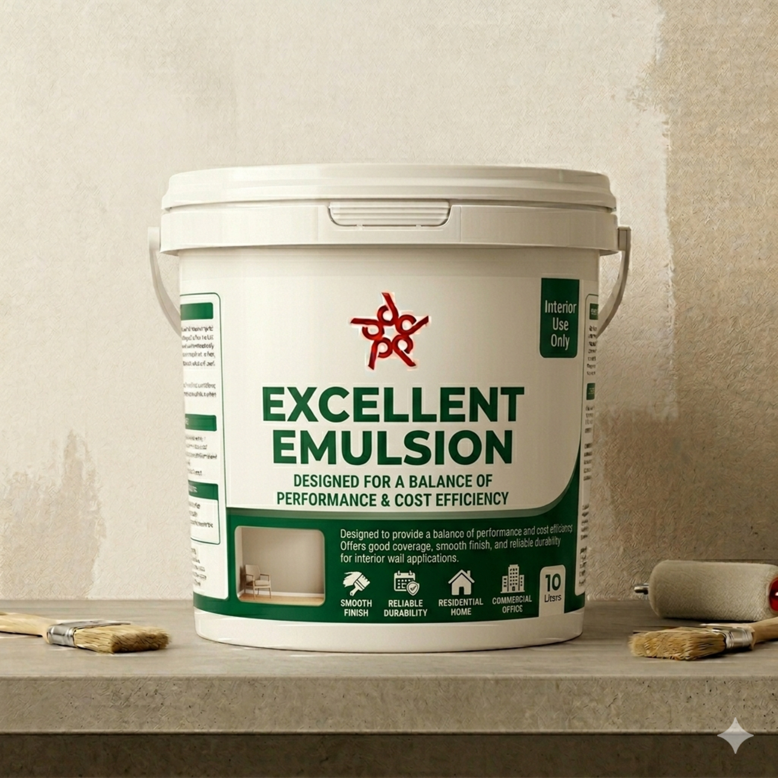 Excellent Emulsion Paint for Durable Interior Coating