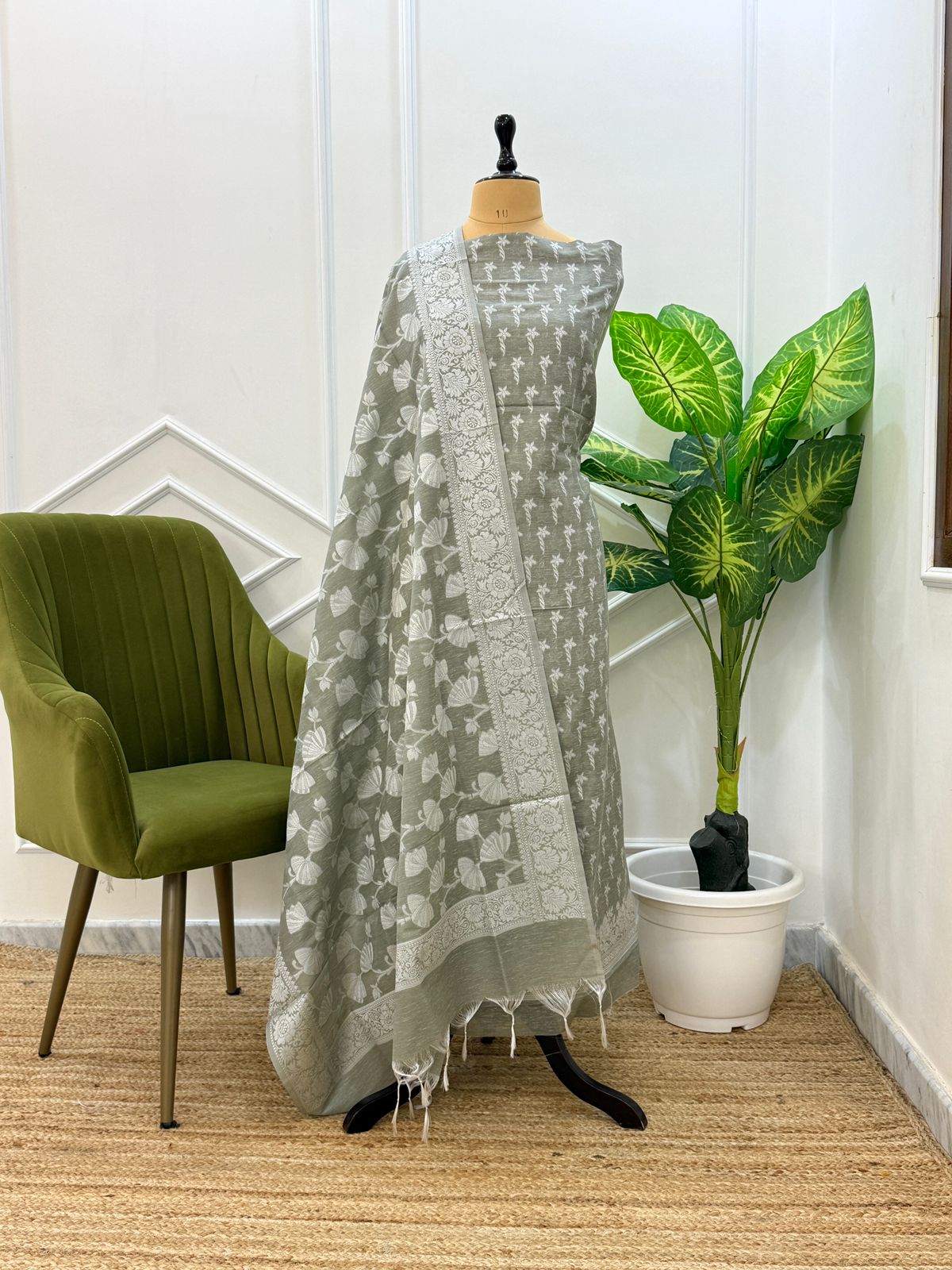 banarsi 3 piece suit dress material premium quality colour options available in different design and different fabric