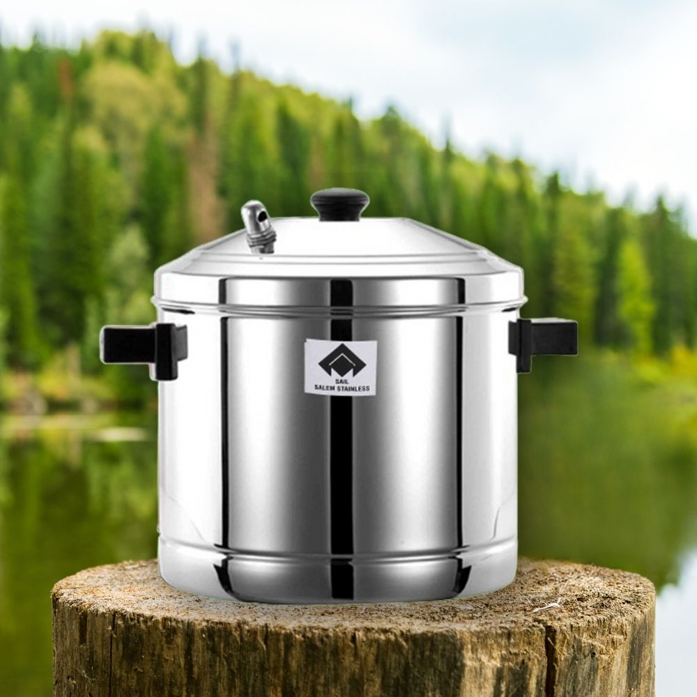 Idli Cooker with 6 Plates, Sail Salem Stainless, Sturdy Cookware, Salem Steel, Idli Maker, 304 Grade Stainless Steel, Rust and Crack Free, Dishwasher Safe, Upgrade your Cookware, Food Grade, 24 Fluffy Idlies, Authentic South Indian Dish, Reasonable Price, Gift