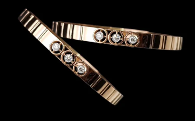 196DBGMOT Diamond Tikra Bangles Set