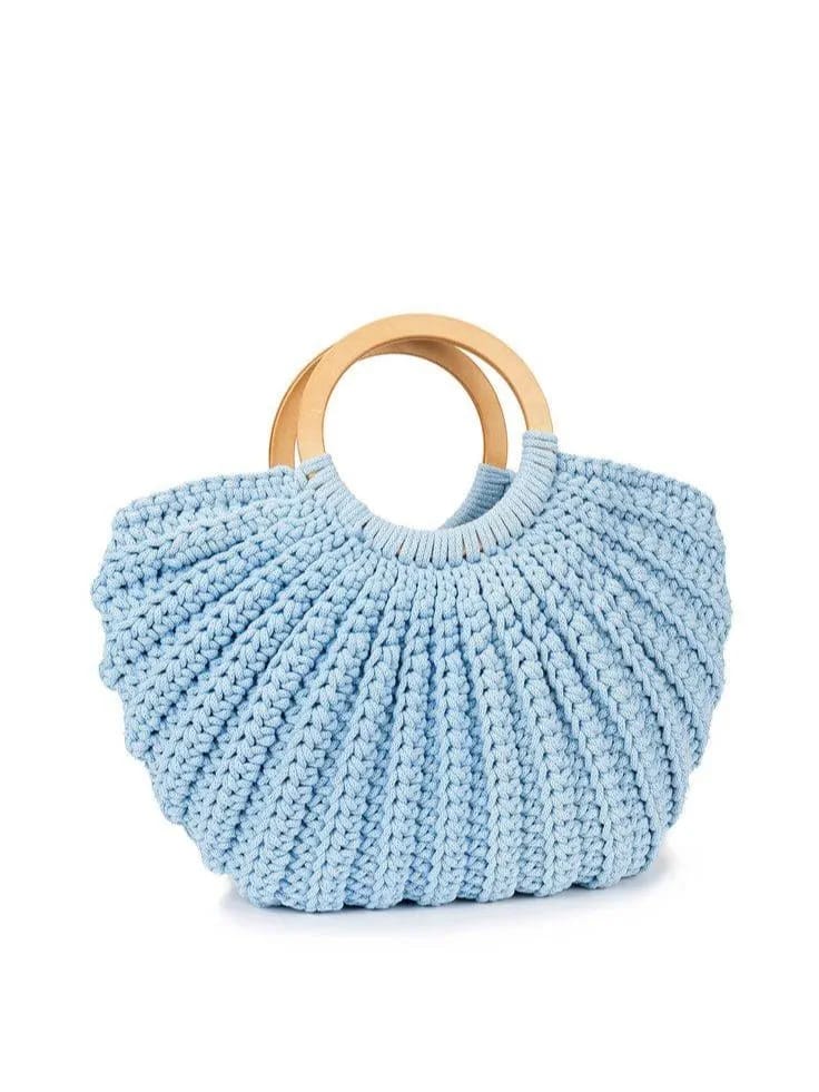 BoldLoop Chunky Crochet Handbag – Statement-Making Style, Handcrafted Elegance