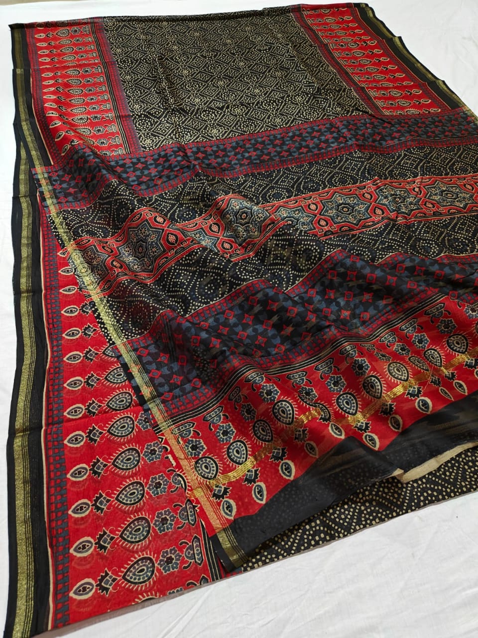 mersarised chanderi cottan silk 