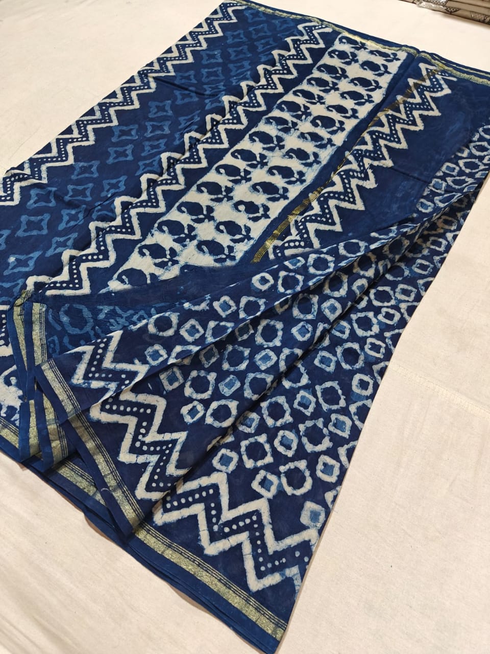 mersarised chanderi cottan silk saree