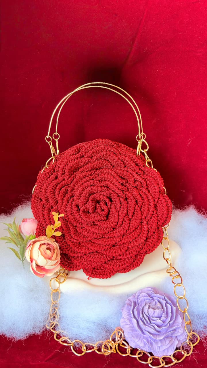 Luxury Rose Bloom Mini Bag