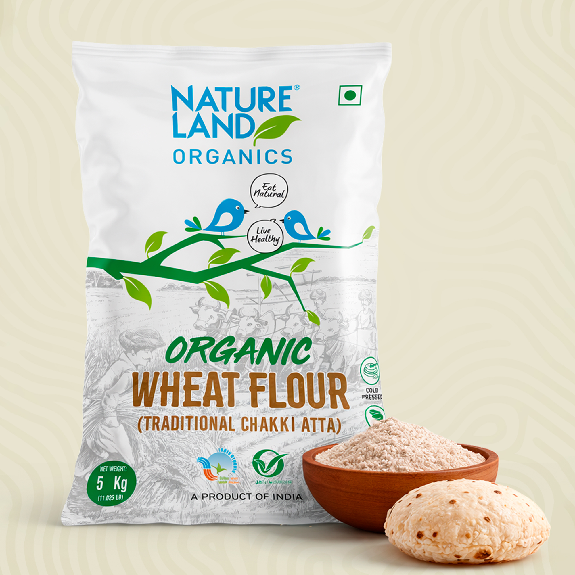 Natureland Organics Wheat flour 5 kg