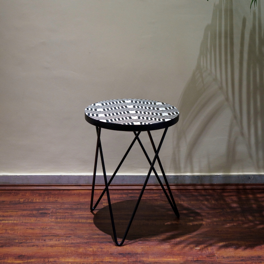 Table with Iron Leg
