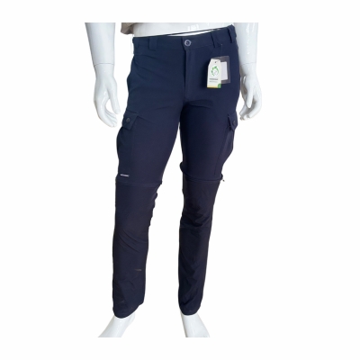 Dark Blue Convertible Pants for Men