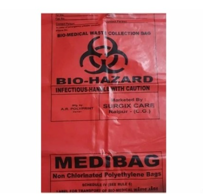 None Chlorinated Bio Medical Waste bags