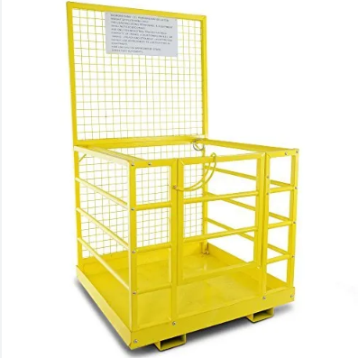 Man Lifting Cage Basket