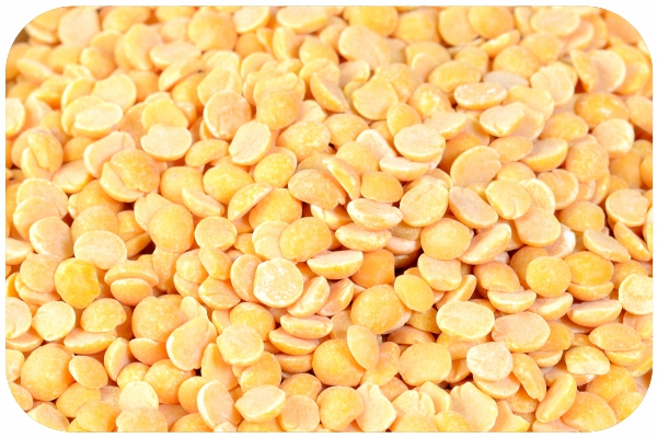 Toor dal (also called yellow split pigeon peas or arhar dal) 