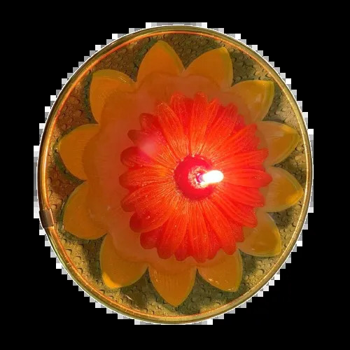 Handmade Floral candle