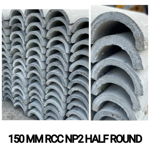 HALF ROUND RCC PIPES
