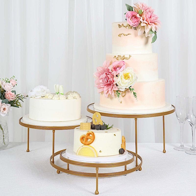 Wedding Gold Round Cake Stand