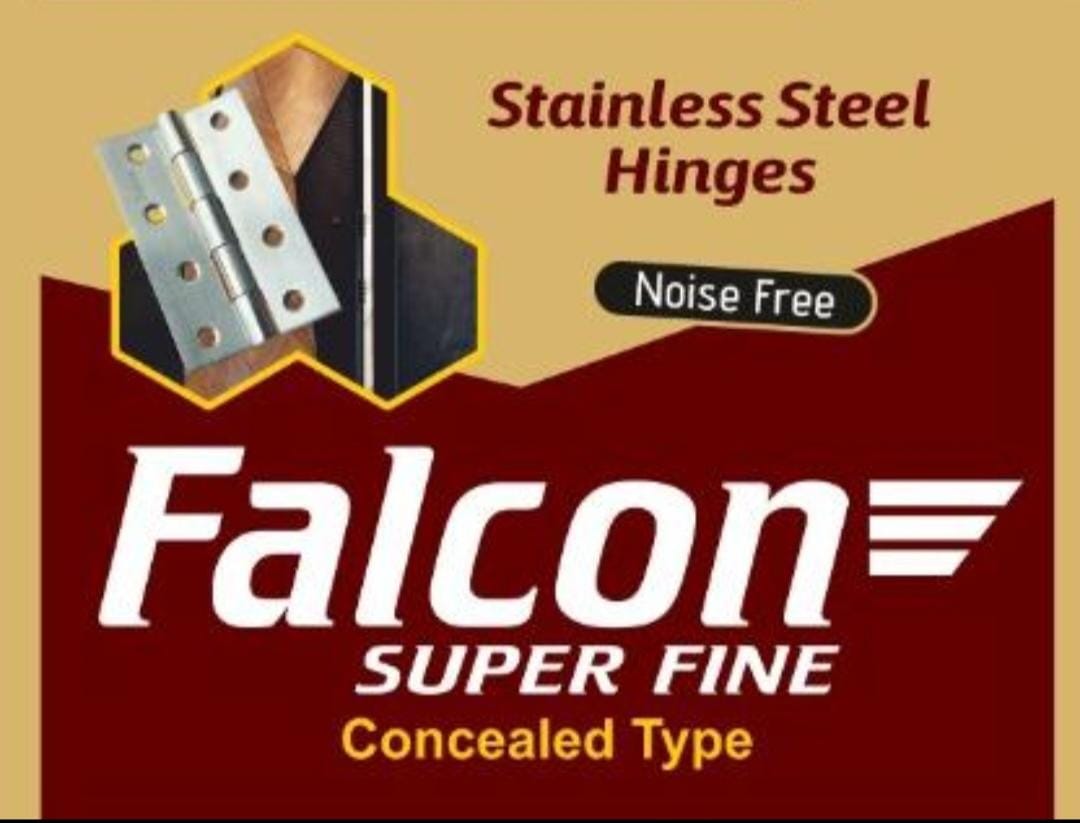 Falcon Superfine Stainless Steel butt hinges 4x12 