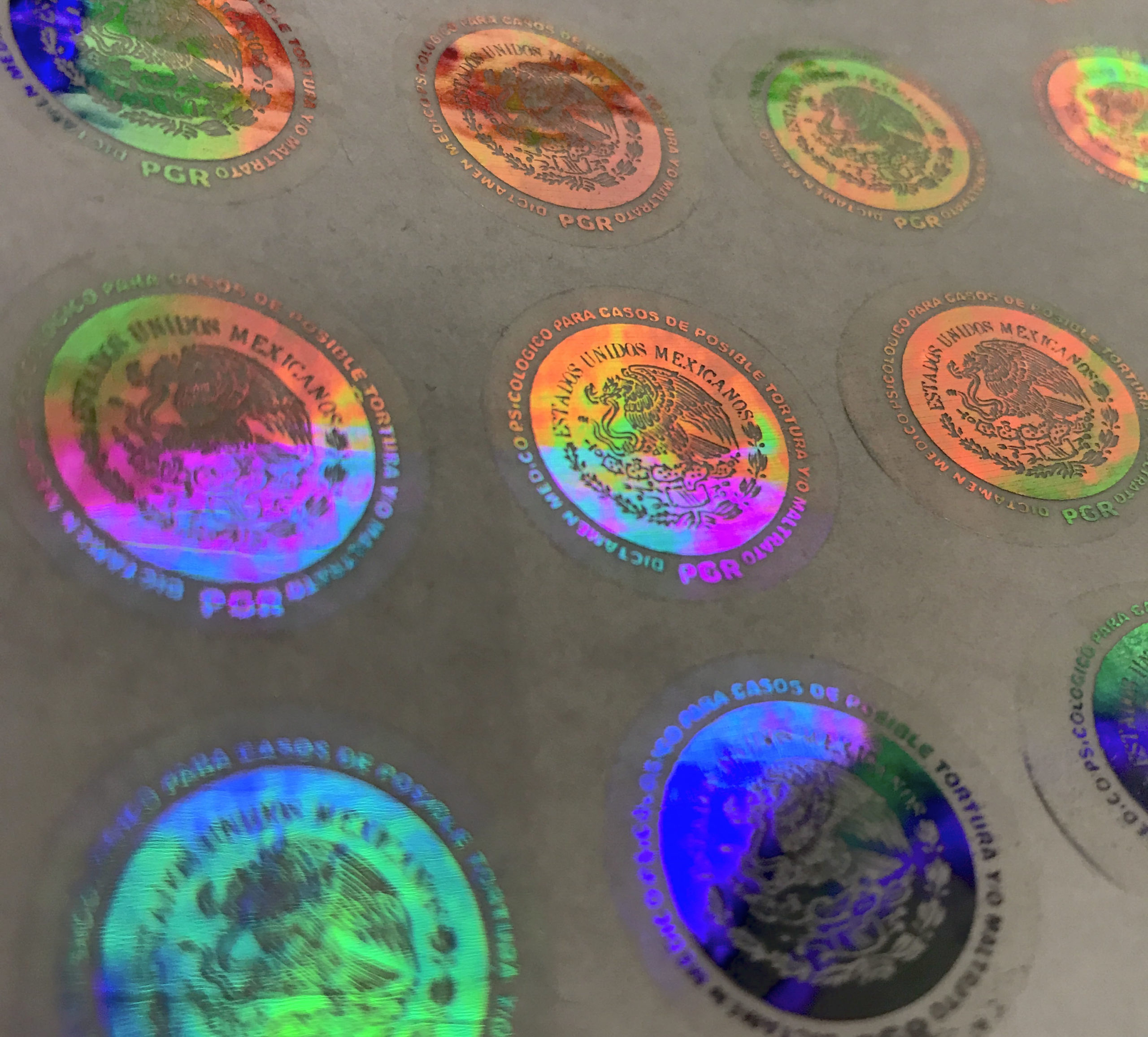 Demetallized Hologram